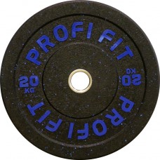 Диск для штанги HI-TEMP с цветными вкраплениями, PROFI-FIT D-51, 20 кг