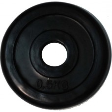 Диск обрезиненный черный "Classic" D-26, 0,5 кг