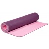 Коврик для йоги и фитнеса PROFI-FIT, 6 мм, ПРОФ (фиолетовый/розовый)